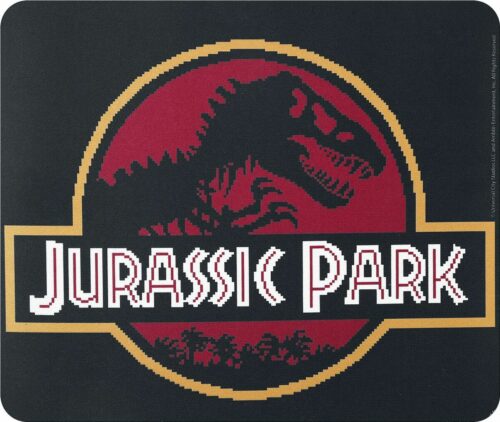 Jurassic Park Pixel Logo podložka pod myš vícebarevný