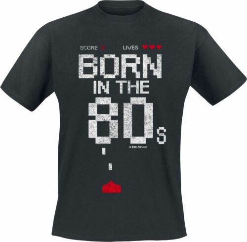 Born In The 80s tricko černá