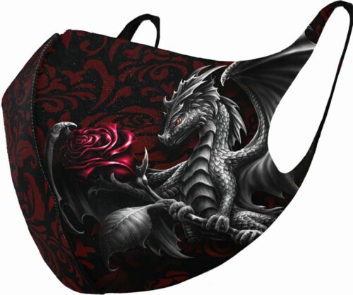 Spiral Dragon Rose maska cerná/cervená