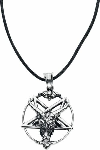 etNox hard and heavy Goat Pentagram Náhrdelník - řetízek stríbrná