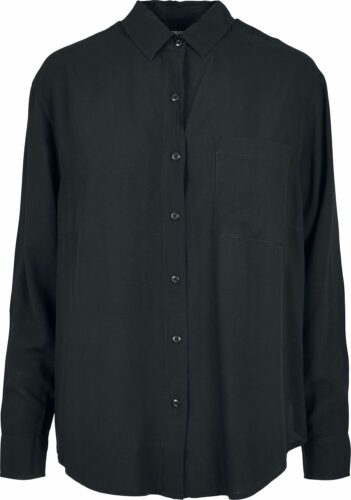 Urban Classics Ladies Viscose Oversize Shirt košile černá