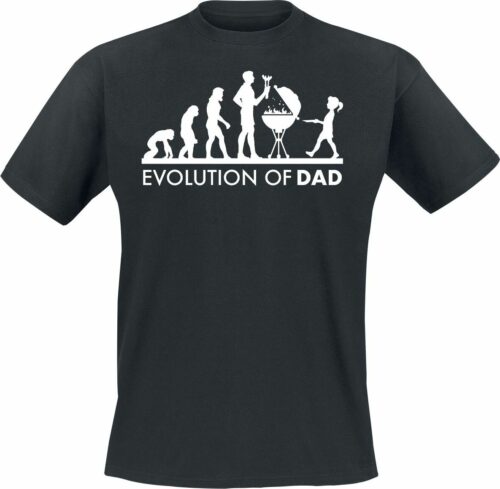 Evolution Of Dad tricko černá