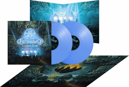 Entombed Clandestine - Live 2-LP & plakát modrá