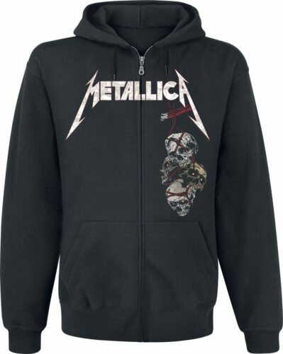 Metallica Death Reaper mikina s kapucí na zip černá