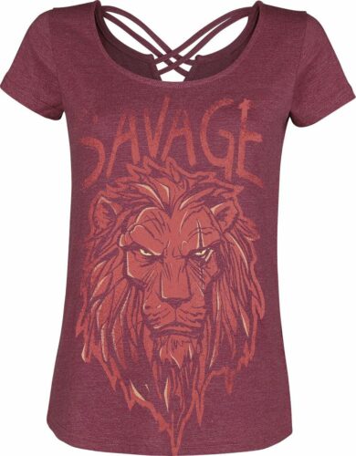 The Lion King Savage dívcí tricko červená