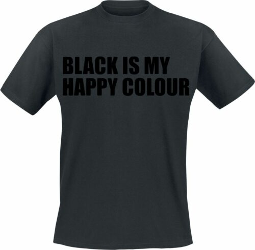 Black Is My Happy Colour tricko černá