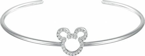 Mickey & Minnie Mouse Disney by Couture Kingdom - Mickey Outline náramek stríbrná