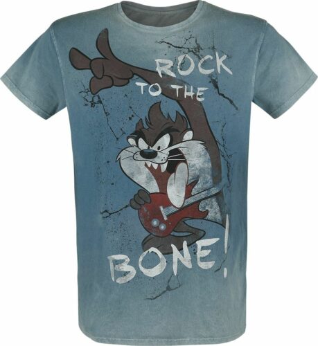 Looney Tunes Taz - Rock To The Bone! tricko modrá