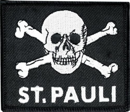 FC St. Pauli lebka nášivka černá