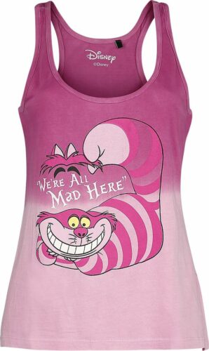 Alice in Wonderland Grinsekatze - We're All Mad Here dívcí top světle růžová