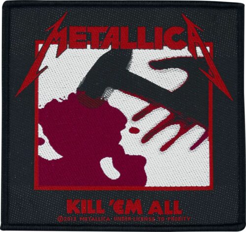 Metallica Kill 'Em All nášivka cerná/bílá/cervená