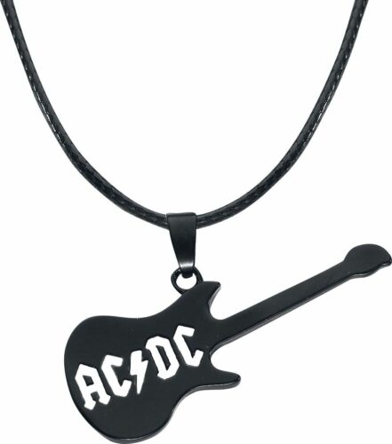 AC/DC Highway to Hell Guitar Necklace Náhrdelník - řetízek černá