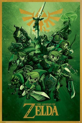 The Legend Of Zelda Link plakát vícebarevný