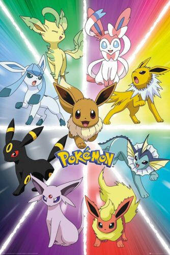 Pokémon Eevee Evolution plakát vícebarevný