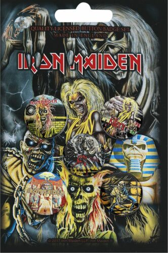 Iron Maiden Early Albums Sada odznaku vícebarevný