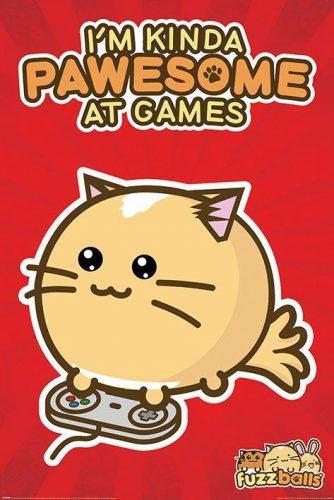 Fuzzballs Pawsome Gamer plakát vícebarevný