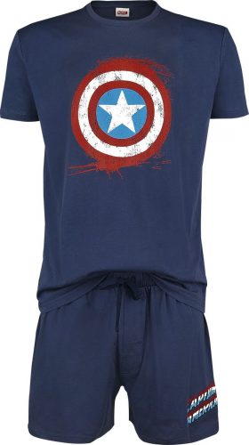 Captain America Shield pyžama námořnická modrá