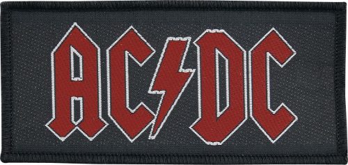 AC/DC Red Logo nášivka cerná/cervená