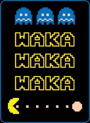 Pac-Man Waka Waka Waka tisk na plátne standard