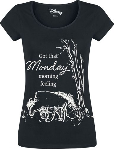 Winnie The Pooh Eeyore - Monday Morning Dámské tričko černá