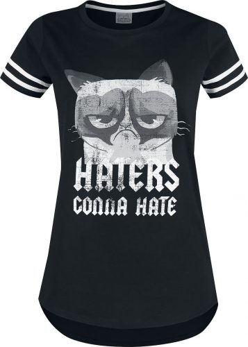 Grumpy Cat Haters Gonna Hate Dámské tričko černá