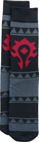 World Of Warcraft Horde Ponožky Černá / šedá / červená