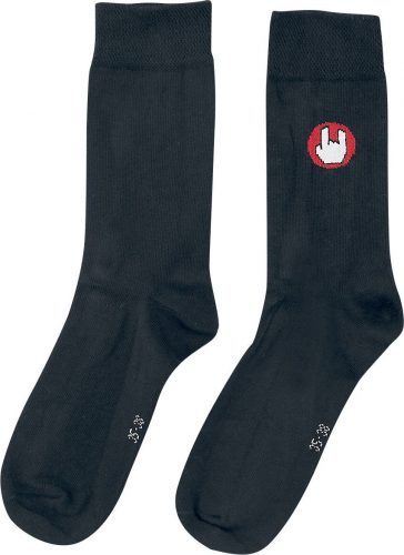 EMP Basic Collection Cierne ponožky EMP s logom Ponožky černá