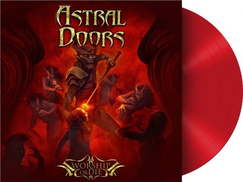 Astral Doors Worship or die LP červená