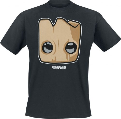 Strážci galaxie - Game - Groot Cute Face Tričko černá