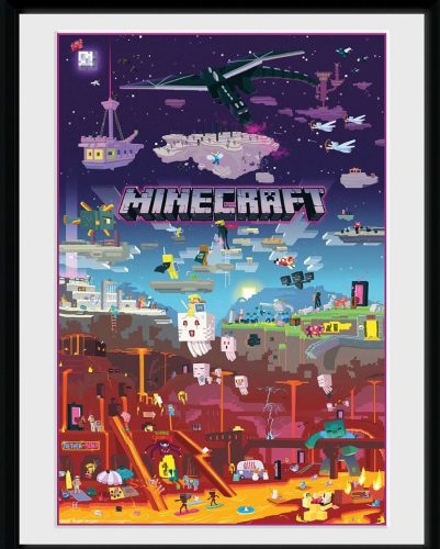 Minecraft World Beyond Zarámovaný obraz standard