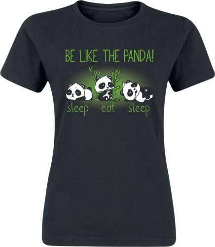 Be Like The Panda! Dámské tričko černá