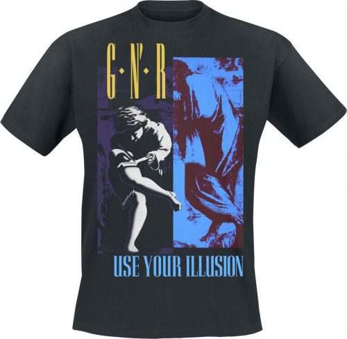 Guns N' Roses Illusion Split Tričko černá