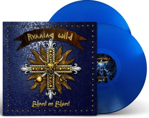 Running Wild Blood on blood 2-LP modrá