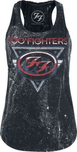 Foo Fighters Vintage Logo Dámský top šedá