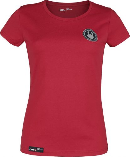 EMP Premium Collection Červené tričko s klasickým výstřihem Dámské tričko červená
