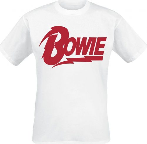 David Bowie Logo Tričko bílá