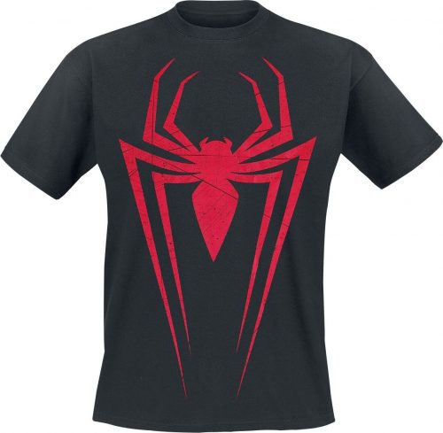 Spider-Man Miles Morales Logo Tričko černá