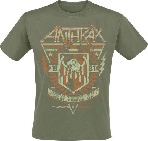 Anthrax '81 Crest Tričko zelená