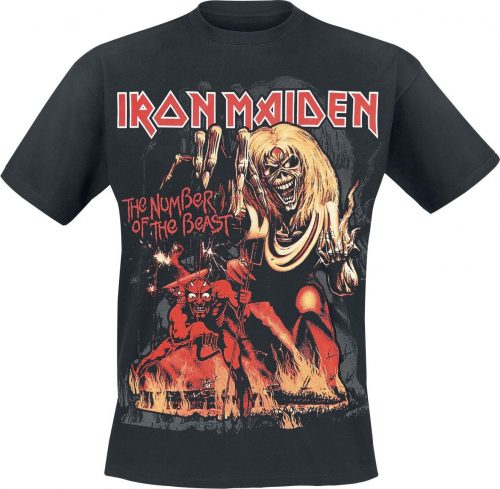 Iron Maiden Number Of The Beast Graphic Tričko černá