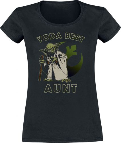 Star Wars Yoda - Best Aunt Dámské tričko černá