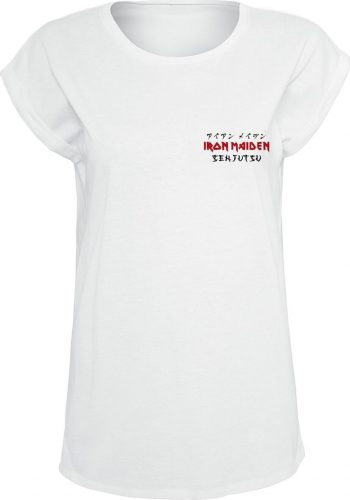 Iron Maiden Samurai Eddie Red Graphic Dámské tričko bílá