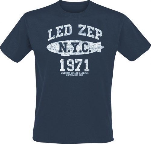 Led Zeppelin NYC 1971 Tričko modrá