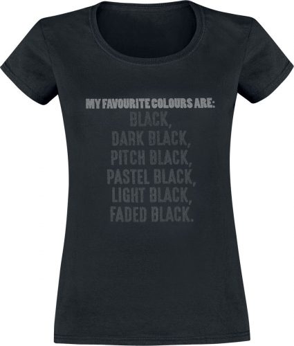 My Favourite Colours Dámské tričko černá