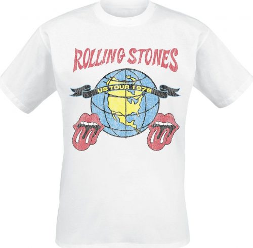 The Rolling Stones US Tour 1978 Globe Tričko bílá