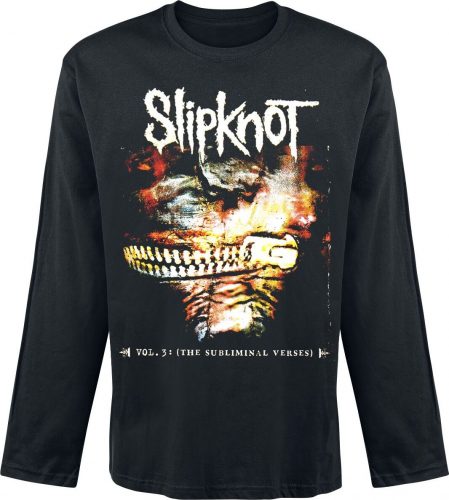 Slipknot Vol 3 Tričko s dlouhým rukávem černá