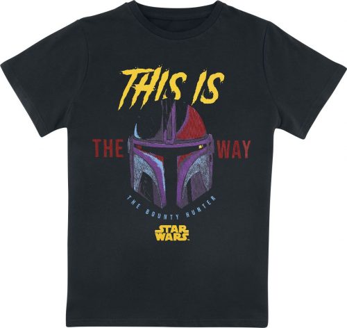 Star Wars Kids - The Mandalorian - This Is The Way detské tricko černá