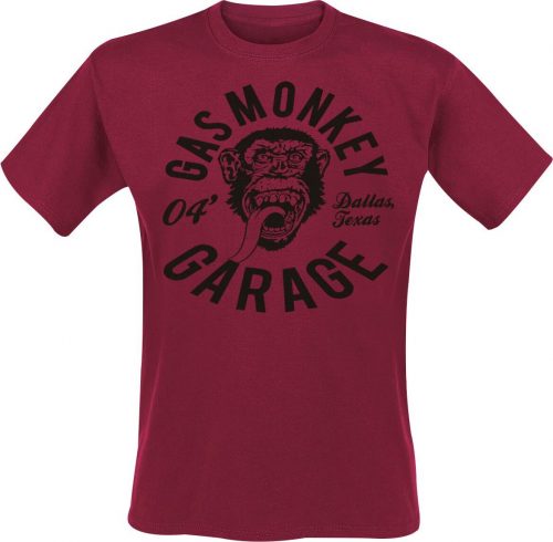 Gas Monkey Garage Monkey Mechanic Tričko červená