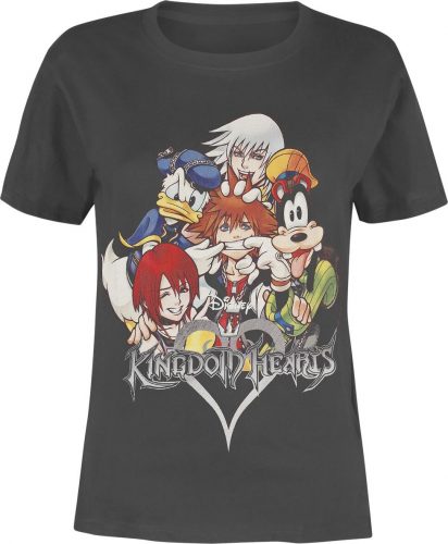 Kingdom Hearts Group Dámské tričko tmavě šedá