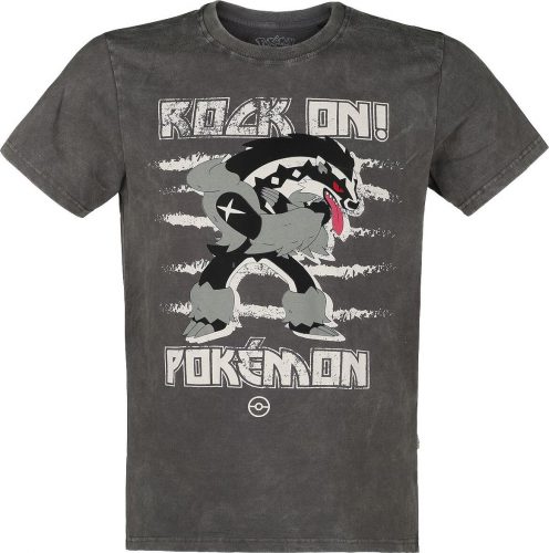 Pokémon Obstagoon Punk Tričko tmavě prošedivělá