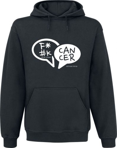Fuck Cancer by Myriam von M F*#K CANCER Mikina s kapucí černá